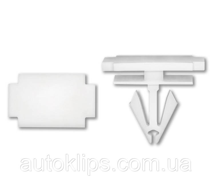 Кліпса кріплення накладки порога, молдінга Chevrolet Bolt, GM, Opel, Ford, Pontiac, 11588818, фото 1