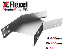 Куточок оцинкований 45° W400 H100 T1,5 мм Plechoflex