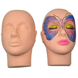 Тренувальний манекен — голова для нарощування вій і макіяжу