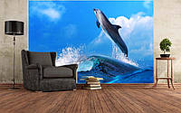 Фото Шпалери "Хвиля і дельфін" - Будь-який розмір! Читаємо опис!
