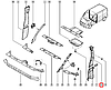 Пластик обшивки салону(ліва стійка, верх) на Renault Trafic 2001-> — Оригінал Renault - 8200407603, фото 9