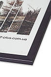 Фоторамка з пластику Сірий темний металік — для грамот, дипломів, сертифікатів, фото, вишивок! 13х18 див., Elf, фото 2