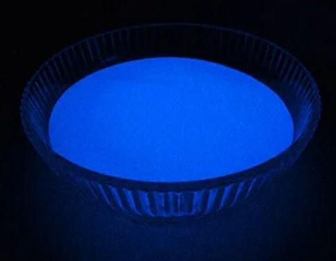 СИНИЙ в темноте и БЕЛЫЙ на свету Люминофор СВЕТЯЩИЙСЯ порошок люминесцент ТМ Просто и Легко, 50 г, фото 1