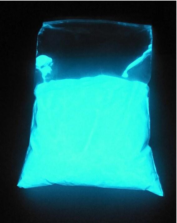 ГОЛУБИЙ у темряві та на світлі СВІТЛЯВСЯ порошок люмінесцент ТМ Просто та легко 50 г, фото 1