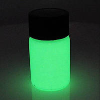 ТЕМНО ЗЕЛЕНИЙ у темряві та на світлі СВІТЯВИЙ порошок люмінесцент ТМ Просто та легко 50 г, фото 5