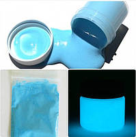 ГОЛУБИЙ у темряві та на світлі СВІТЛЯВСЯ порошок люмінесцент ТМ Просто та легко 50 г, фото 3