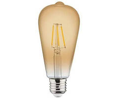 Лампа RUSTIC VINTAGE 6W Filament led  E27 2200K (Horoz Electric)