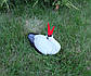 Лелека малий з запрокинутым дзьобом для гнізда, кераміка 25х30х12 см - садова фігура лелека (Ух), фото 3