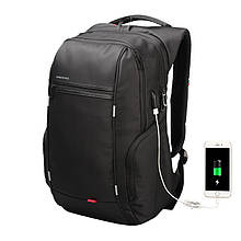 Рюкзак міський Kingsons KS3140W Black 15.6" вологостійкий з USB роз'ємом для ігрових ноутбуків подорожей