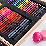 Великий набір для малювання Painting Set 180 предметів дитячої творчості кольорові олівці фломастери, фото 5