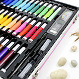Набір для малювання Painting Set 150 предметів Pink художника фломастери олівці, фото 4