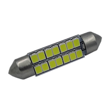 Лампа LED софітна SV8.5; 1,2W; 12V; 14 - діодів; D-10 mm; L-41mm. (S85-41-014W2835)  (уп. 50 шт), фото 2