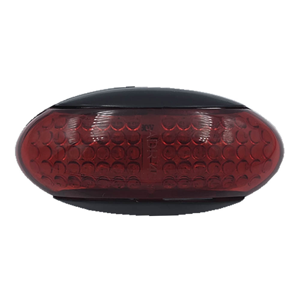Фонарь габаритный LED красный FG-103 овальный 0,53W; 12-24V; 4 диода; L-60 mm; P-29.2 mm (BD-004R03SNA-R) - фото 1 - id-p1215976674