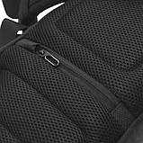 Рюкзак на одне плече Ozuko 9078 Black компактний повсякденного носіння легкий USB зарядка, фото 8
