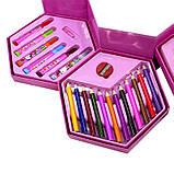 Набір для дитячої творчості та малювання Painting Set Pink 46 предметів, фото 3