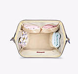 Сумка для мами та дитини Mummy Bag Blue + White рюкзак-сумка органайзер для дитячих речей з USB, фото 5