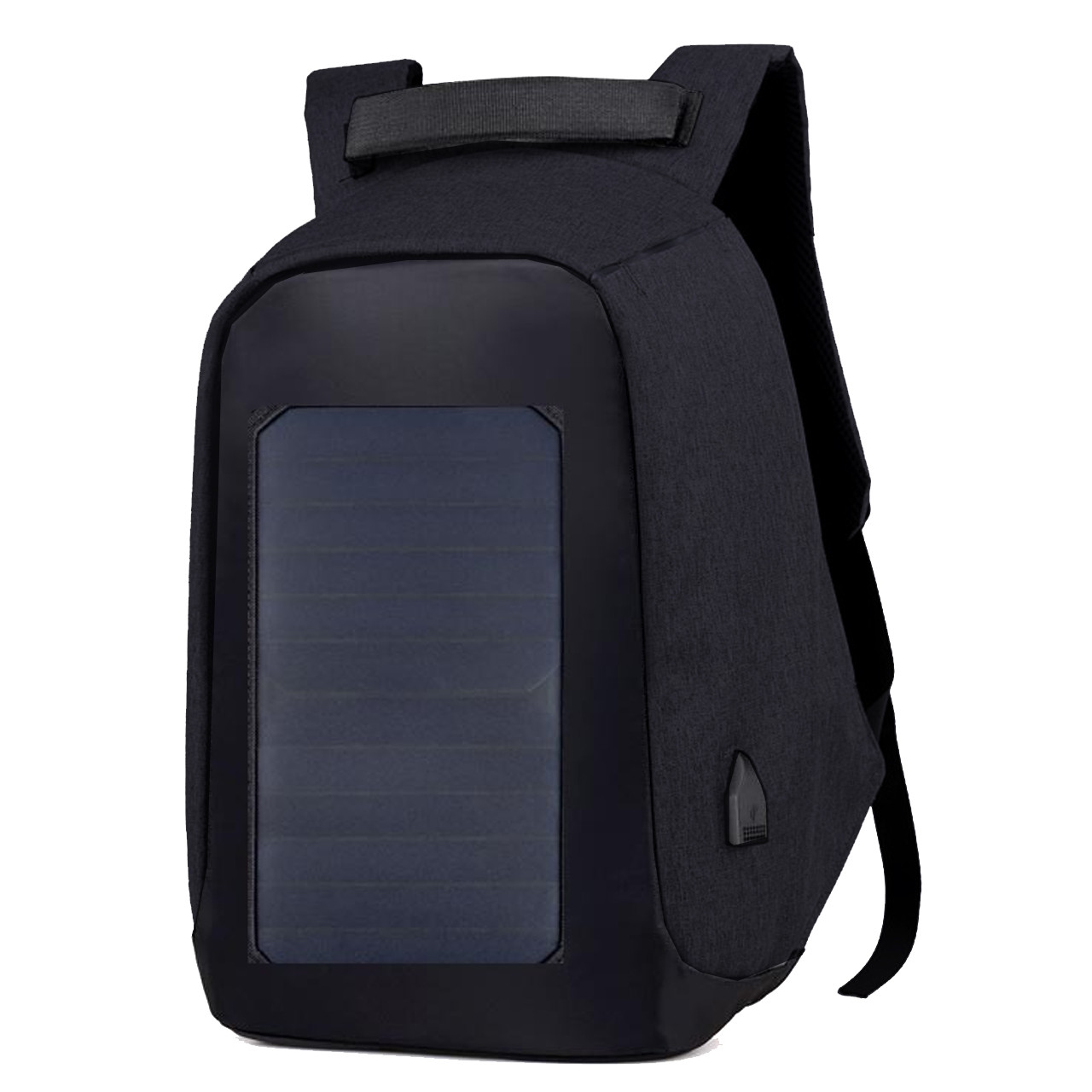 Спортивний рюкзак Eceen ECE-681T Black USB портом сонячною панеллю м'який дихаючий на блискавці багато