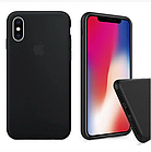 Чохол Silicone Case Full cover для iPhone X, Xs чорний (айфон ікс, ікс), фото 2