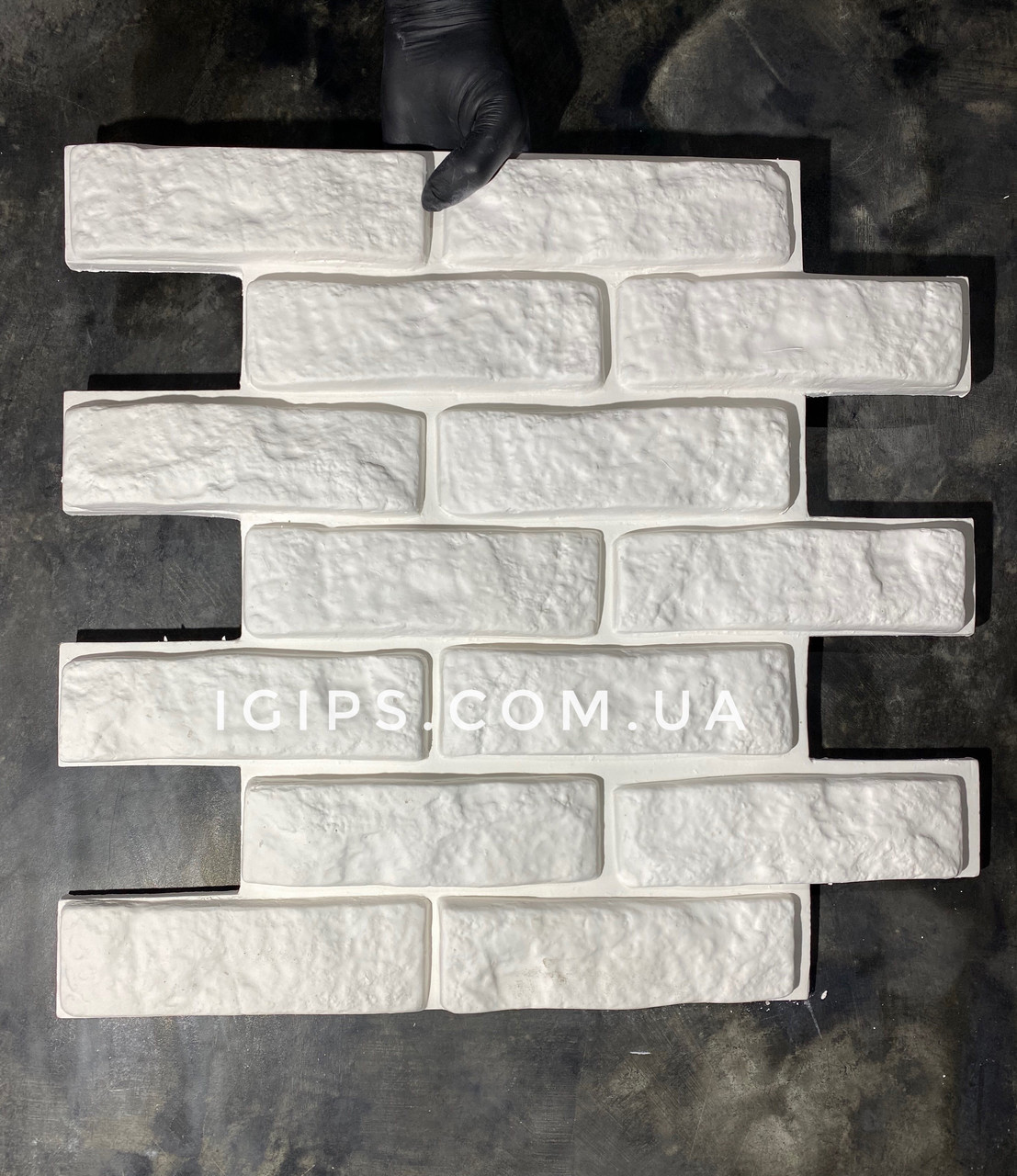 Панель декоративна гіпсова 3Д "Кирпичик" 40х50 см