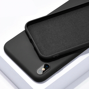 Чохол Silicone Case Full для iPhone XS Max Black