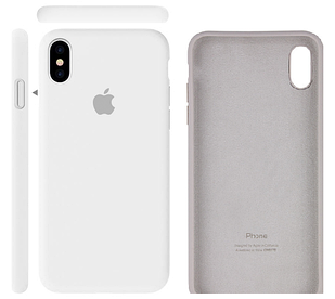 Чохол Silicone Case Full cover для iPhone X, Xs білий (айфон ікс, ікс)