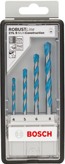 Набір свердел Robust Line CYL-9 MultiConstruction 4 шт (2607010521)