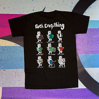 Чёрная футболка RipNDip Мужская и женская Бирки ориг XS