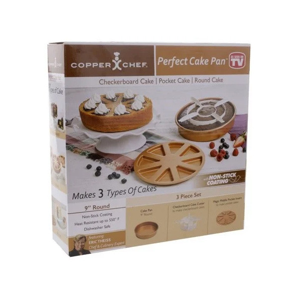 ОПТ Багатофункціональна антипригарна форма для випічки Copper Chef Perfect Cake Pan