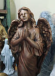 Скульптура ангелів. Ангел з бетону (під бронзу) 82 см, фото 4