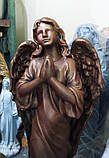 Скульптура ангелів. Ангел з бетону (під бронзу) 82 см, фото 6