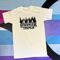 Біла футболка Stranger Things XS