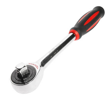 Тріскачка ротаційна (обертання рукояткою) 1/4" 60 зубців 180мм 5332 JTC, фото 1