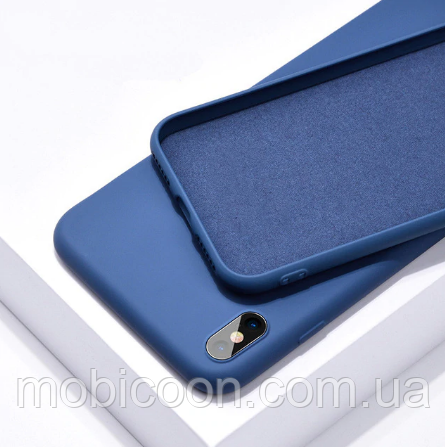 Чохол Silicone Case Full cover для iPhone X, Xs синій (айфон ікс, ікс)