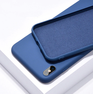 Чохол Silicone Case Full cover для iPhone X, Xs синій (айфон ікс, ікс)