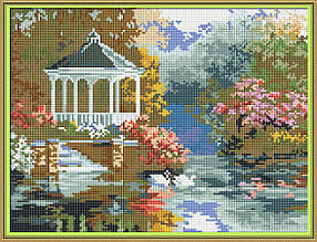 Набір алмазной мозаїки NKF Лебединое озеро F0172