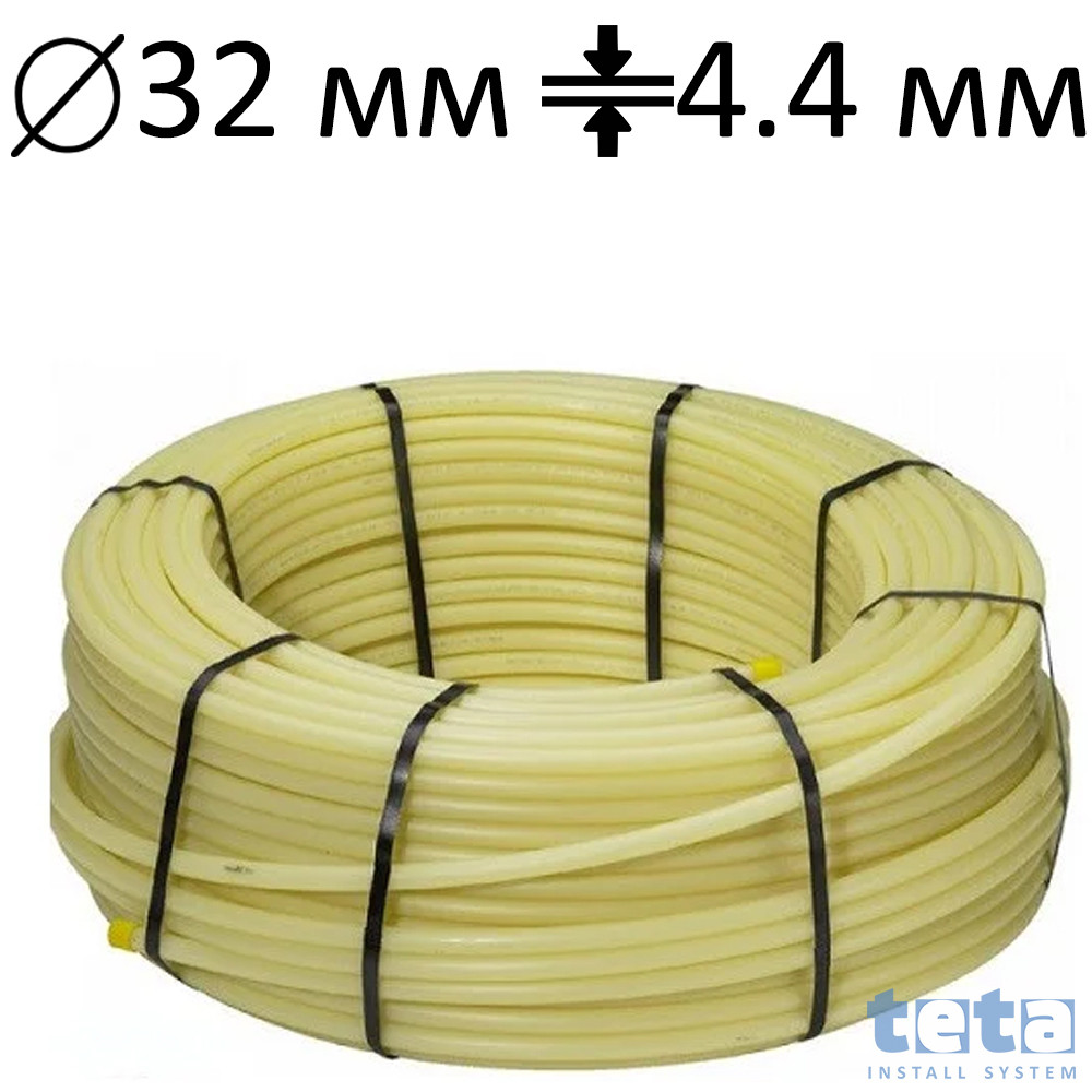 Труба PE-Xc (VPE-c), D=32x4,4 мм, з антидифузійним захистом