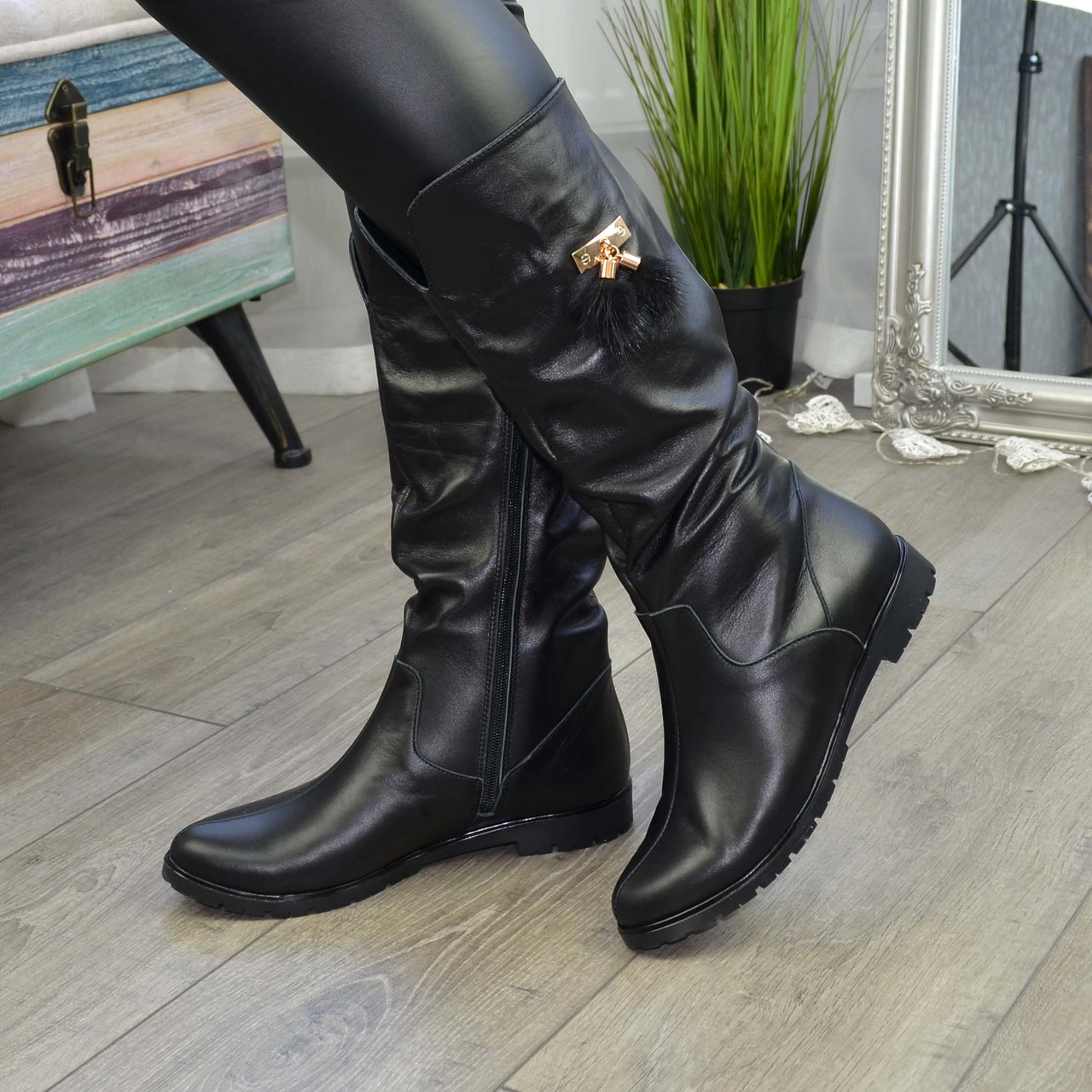 Напівчоботи жіночі на низькому ходу, фото 1