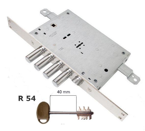 Замок врізний Mottura 52.771 TSBM ключ R54