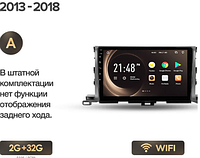 Junsun 4G Android магнитола для Toyota Highlander 3 XU50 2013 - 2019 2ГБ ОЗУ + 32 тип А