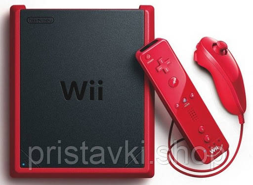Nintendo Wii Mini ігрова приставка + флешка 128GB + 4 диска модифікована