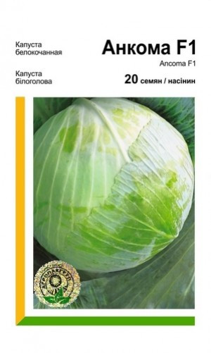 Капуста білокачанна Анкома F1 - 20 насінин (Агропакгруп), фото 1