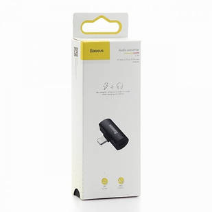 Перехідник Baseus L46 Lightning to Dual Lightning digital audio converter Black