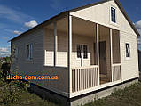 Каркасний дачний будинок 6*8.З надійних матеріалів, фото 2