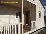 Каркасний дачний будинок 6*8.З надійних матеріалів, фото 4
