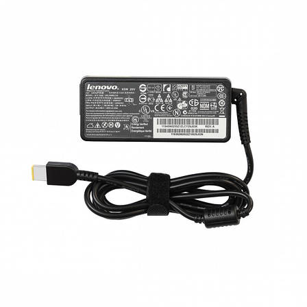 Мережевий блок живлення ( адаптер) для ноутбука Lenovo 20V 3.25 A 65W square - зарядний пристрій + кабель 220B, фото 1