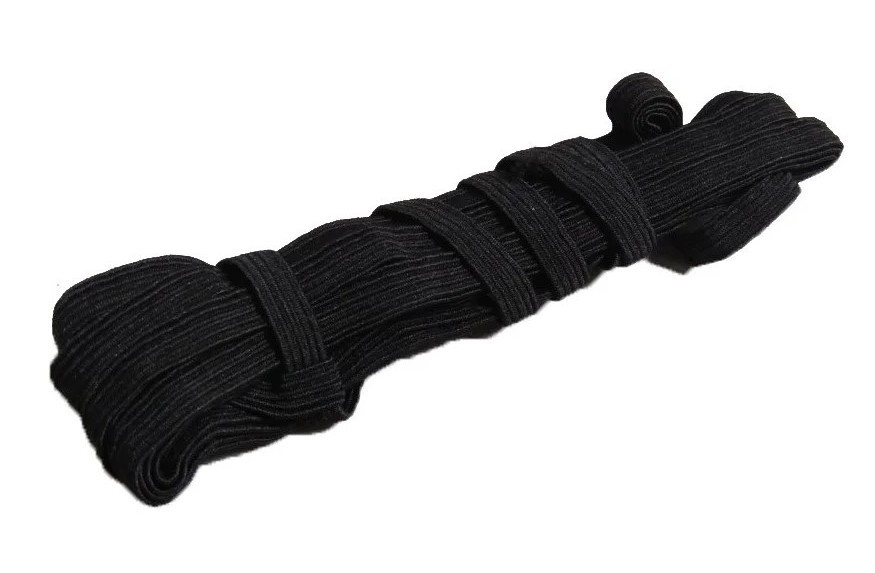 Еластична стрічка / гумка 7 мм чорна, фото 1