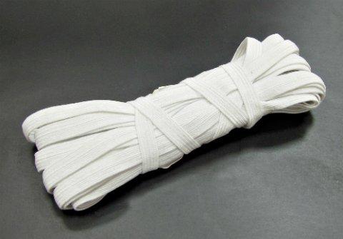 Еластична стрічка / гумка 7 мм біла, фото 1