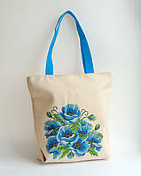 Сумка Пошита для вишивки Сині маки