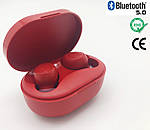 Бездротові навушники блютуз гарнітура навушники Bluetooth 5.0 Wi-pods M8 RED із зарядним чохлом-футляром, фото 3