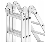 Драбина трансформер 4x4 Higher 4-х секційна універсальна розкладна 16 ступеньок Польща Лестница Стремянка, фото 6